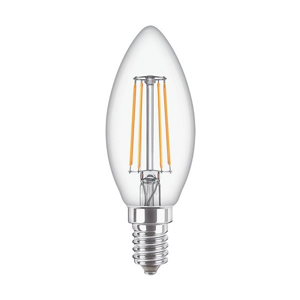 LED lamp E14 Kaars Philips (4.3W, 470lm, 2700K) Philips